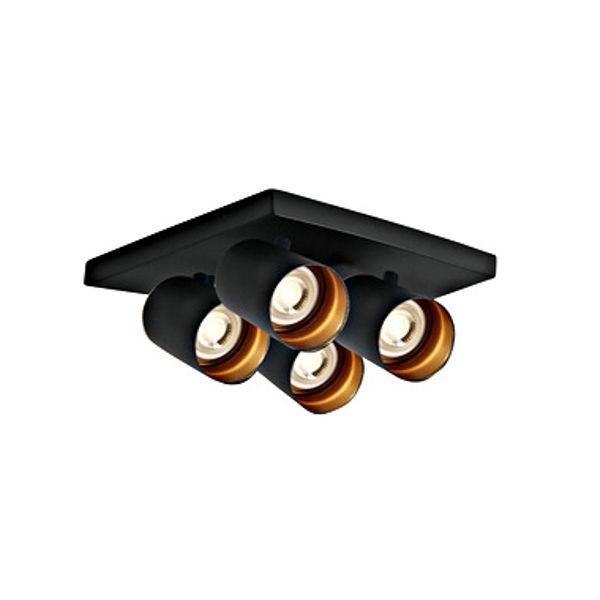 Acrux 4x10W 100-240V GU10 IP20 black image 1