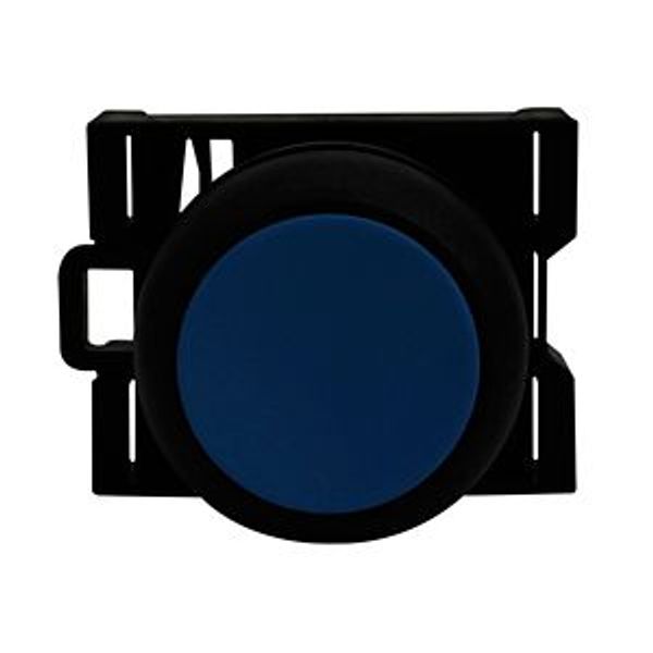 Pushbutton, RMQ-Titan, Flat, momentary, Blue, Blank, Bezel: black image 8