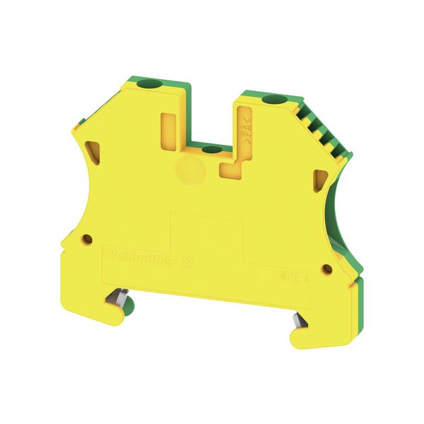 PE terminal WPE 4, Screw connection, 4 mm², Green/yellow, Weidmuller image 1