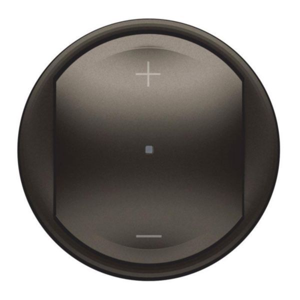 Céliane hubcap for universal 3-wire dimmer with Neutral - graphite finish image 1