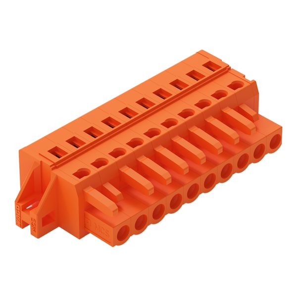 1-conductor female connector CAGE CLAMP® 2.5 mm² orange image 1