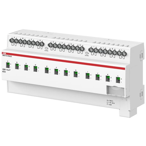 SA/S12.16.6.2 Switch Actuator, 12-fold, 16 A, C-Load, Energy Function, MDRC image 1