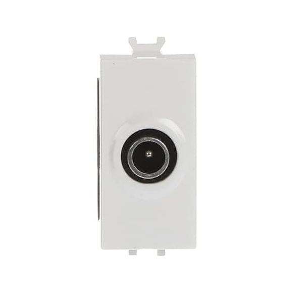 TV coaxial socket, direct, male IEC connector ø 9.5 mm, insulated type image 1