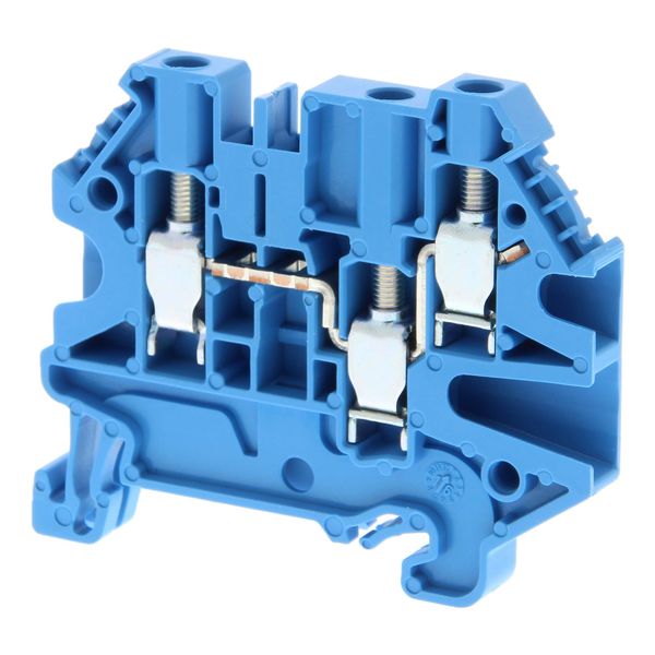 Multi conductor feed-through terminal block with 3 screw connections f image 2