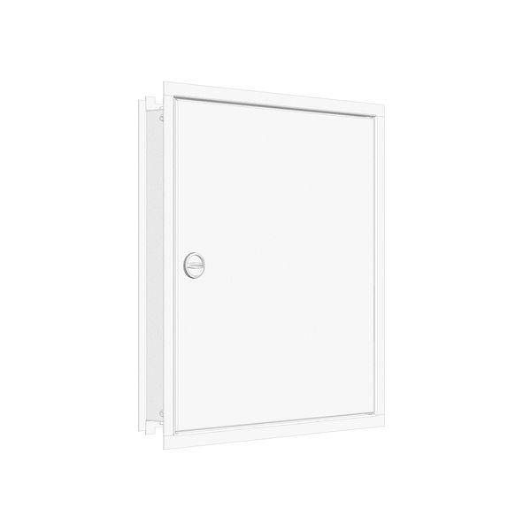 Flush-mounted frame flat + door 2-12, 3-part system, 100mm image 1