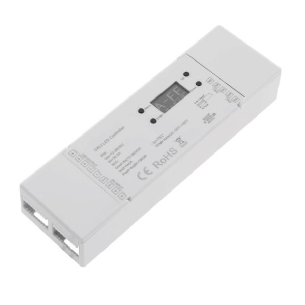 LED DALI PWM Dimmer 1-4 channels | DT6 with OLED Display image 1