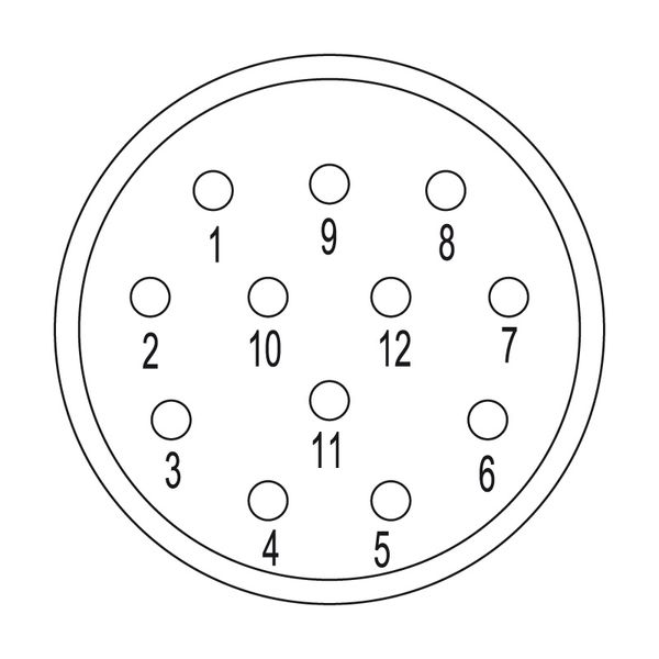 contact insert (circular connector), Plug-in connector, Socket connect image 1