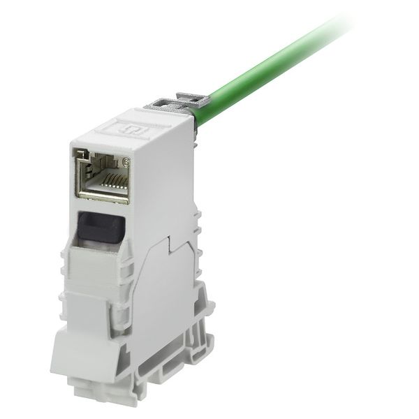Feed-through plug-in connector RJ45, IP20, Connection 1: RJ45, Connect image 1