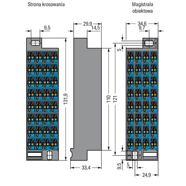 Matrix patchboard 32-pole Marking 1-32 dark gray image 4