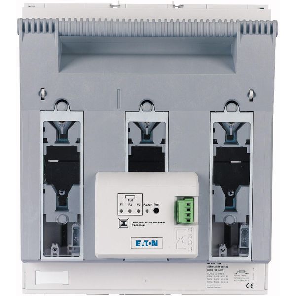 NH fuse-switch 3p flange connection M10 max. 300 mm², mounting plate, electronic fuse monitoring, NH3 image 12