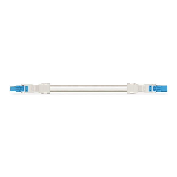 pre-assembled interconnecting cable Eca Socket/plug blue image 1