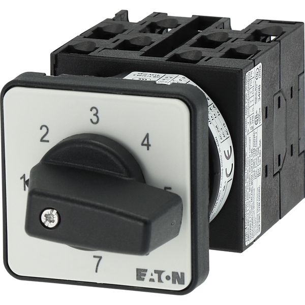 Step switches, T0, 20 A, flush mounting, 4 contact unit(s), Contacts: 7, 45 °, maintained, Without 0 (Off) position, 1-7, Design number 8234 image 15