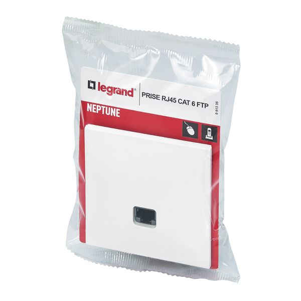 RJ45 socket Neptune category 6 FTP white image 5