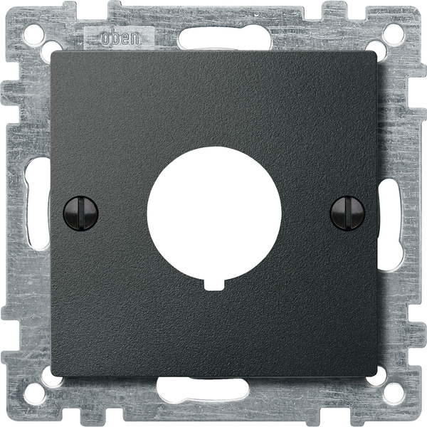 Central plate for command devices, anthracite, System M image 4
