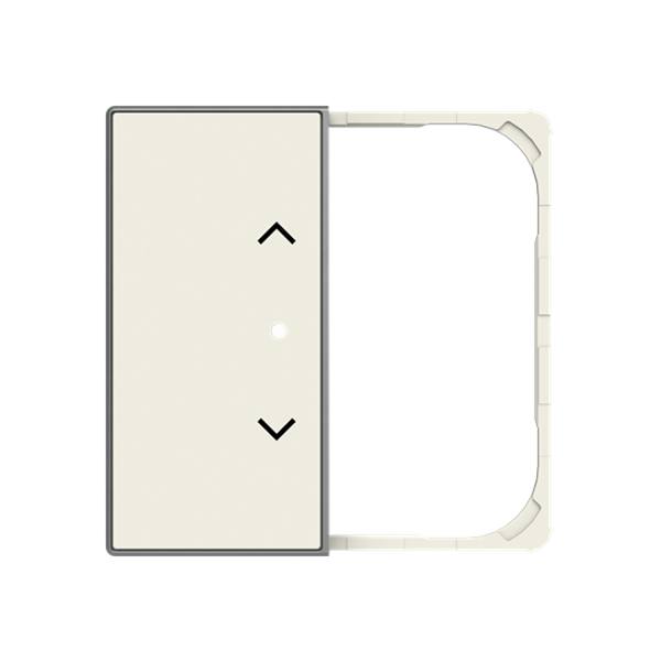 SRB-2-85BL Cover plate - free@home / KNX 2-gang sensors - Blind - Soft White for Venetian blind Two-part button White - Sky Niessen image 1
