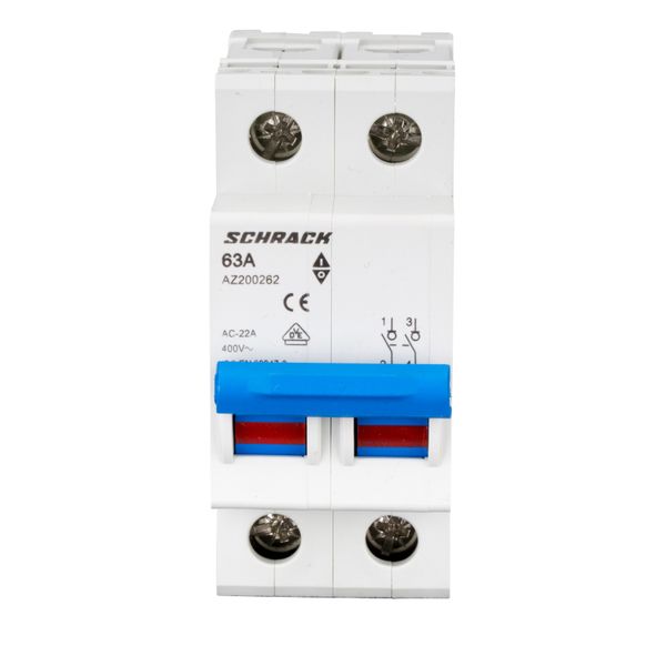 Main Load-Break Switch (Isolator) 63A, 2-pole image 1