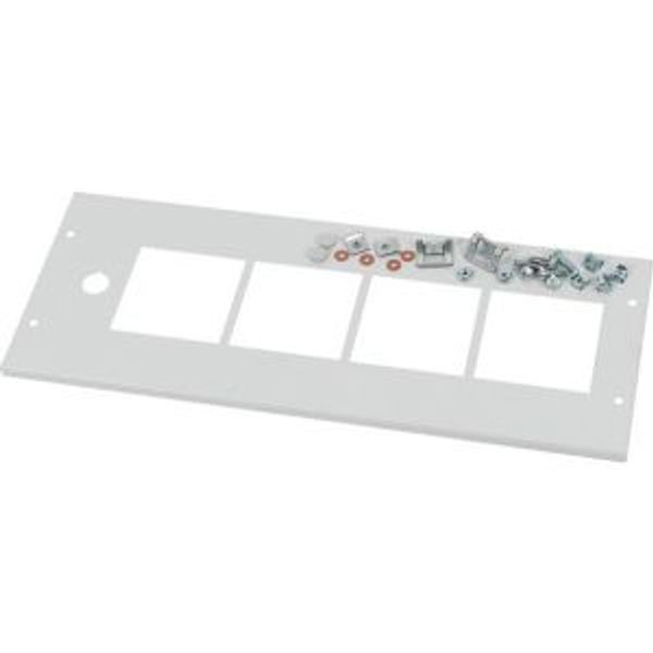 Front cover, +mounting kit, for meter 4x96 +1S, HxW=200x600mm, grey image 4