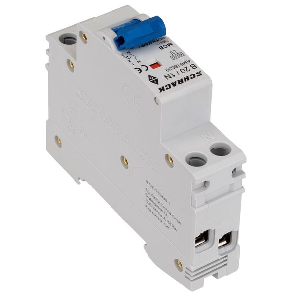 Miniature Circuit Breaker (MCB) AMPARO 6kA, B 20A, 1+N, 1MW image 6