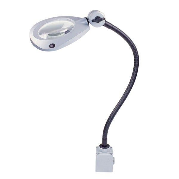 CENALED LENS Flexarm AC, gooseneck 500mm, screw-on base, 120°, ~9W, plug and 3m connecting cable, 100-305V AC image 1