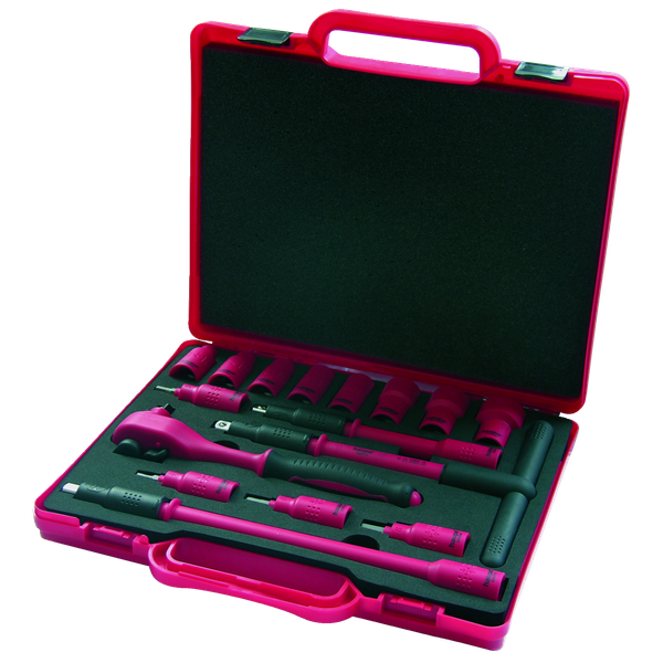 Ratchet case 3/8" "eco" 16-piece image 1