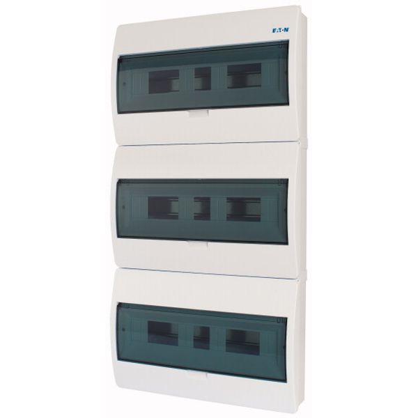 ECO Compact distribution board, surface mounted, 3-rows, 18 MU, IP40 image 1