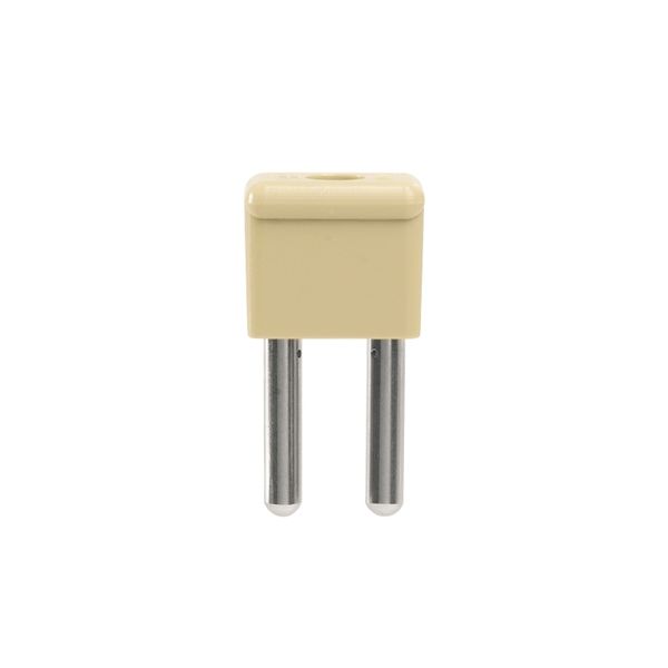 Plug (terminal), 1 A, Number of poles: 2, beige image 1