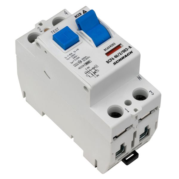Residual current circuit breaker 40A, 2-p, 30mA,type A,6kA image 8