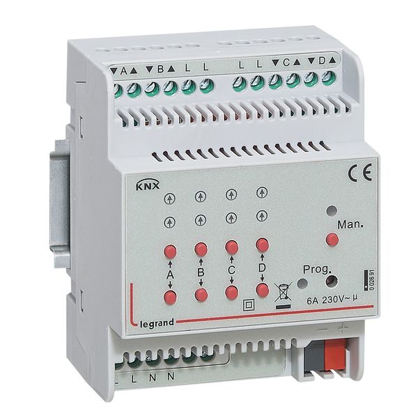KNX OUVRANTS CONTROLEUR 4 SORTIES, 6A 230V image 1