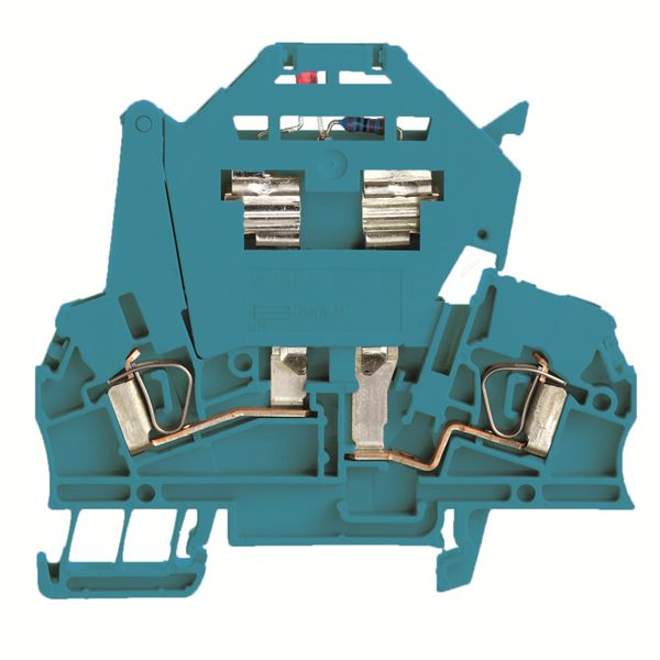 Fuse terminal, Tension-clamp connection, Fuse cartridge, with LED, for image 1