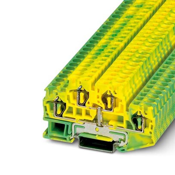 Protective conductor double-level terminal block image 3