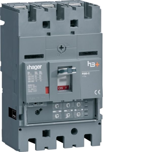 Moulded Case Circuit Breaker h3+ P250 LSI 3P3D 250A 25kA FTC image 1