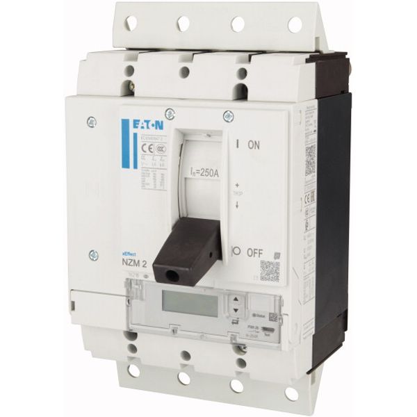 NZM2 PXR25 circuit breaker - integrated energy measurement class 1, 250A, 4p, variable, Screw terminal, plug-in technology image 4