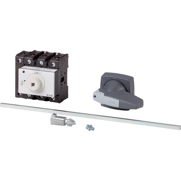 Main switch, P3, 100 A, rear mounting, 3 pole + N, STOP function, with black rotary handle and lock ring (K series), Lockable in the 0 (Off) position, image 4