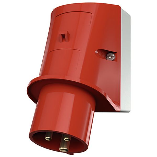 Wall mounted inlet, 32A3p9h400V, IP44 image 2