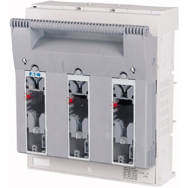 NH fuse-switch 3p flange connection M10 max. 300 mm², busbar 60 mm, light fuse monitoring, NH3 image 23