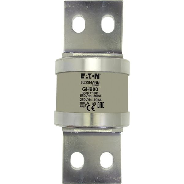 Fuse-link, low voltage, 800 A, AC 550 V, BS88, gL/gG, BS image 1