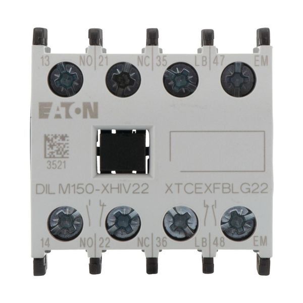 Auxiliary contact module, 4 pole, Ith= 16 A, 1 N/O, 1 N/OE, 1 NC, 1 NCL, Front fixing, Screw terminals, DILM40 - DILM170 image 5