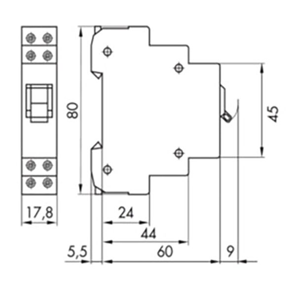 Modular switch 3 NO, 16A image 4