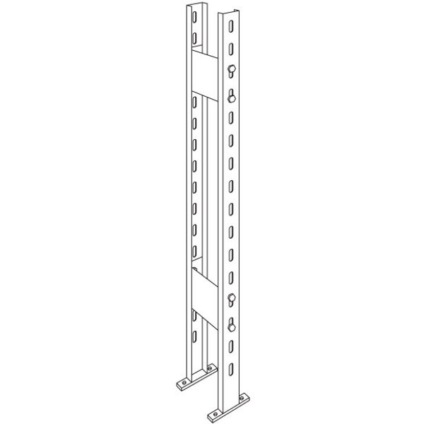 Distance plate for frame upright image 1