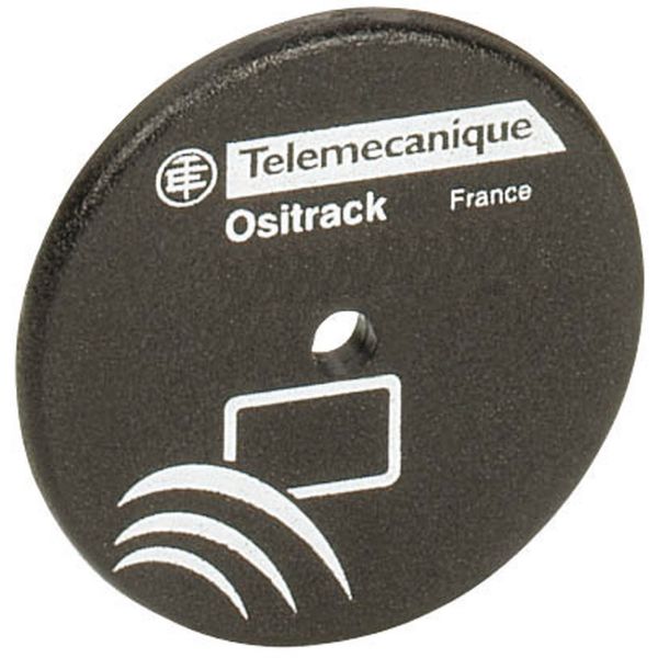 Electronic tag, Radio frequency identification XG, RFID 13.56 MHz, disc Ø 50 x 3, 112 Bytes image 1