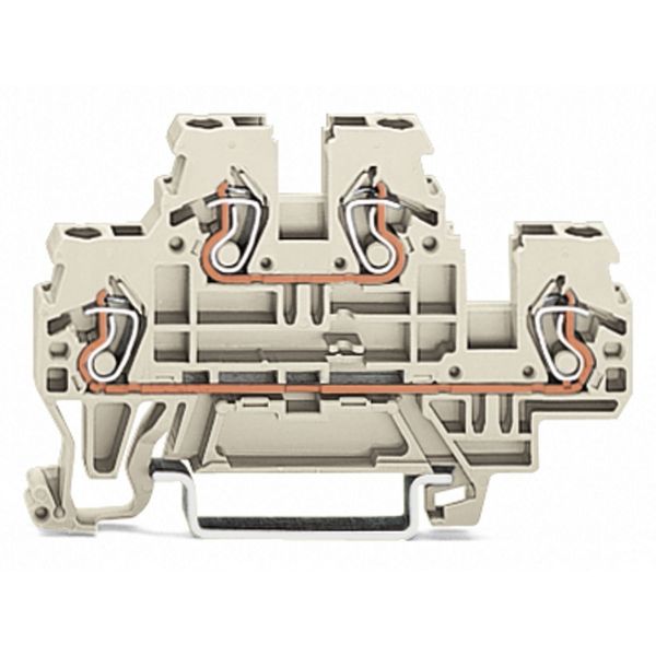 Double-deck terminal block Through/through terminal block L/L light gr image 1