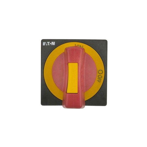 3IN LH HANDLE 8MM RED/YELLOW image 1