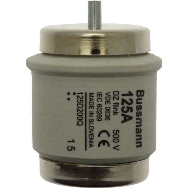 Fuse-link, low voltage, 125 A, AC 500 V, D5, 56 x 46 mm, gR, DIN, IEC, fast-acting image 2