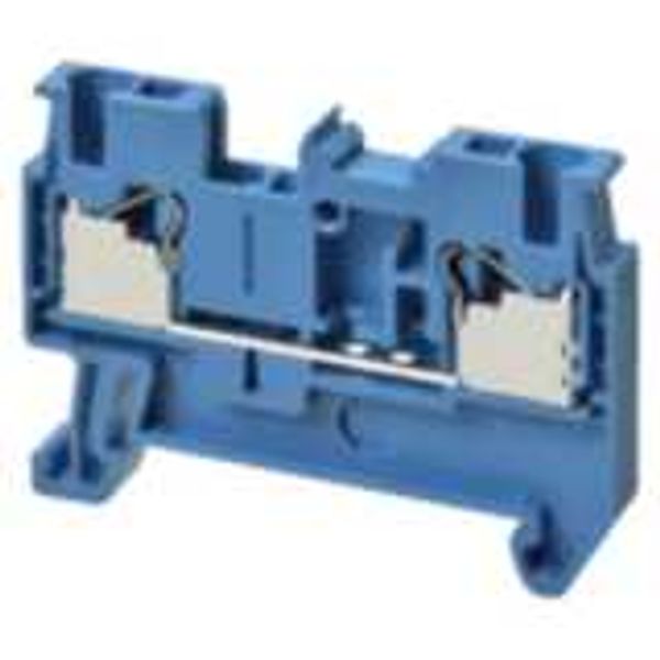 Feed-through DIN rail terminal block with push-in plus connection for image 1