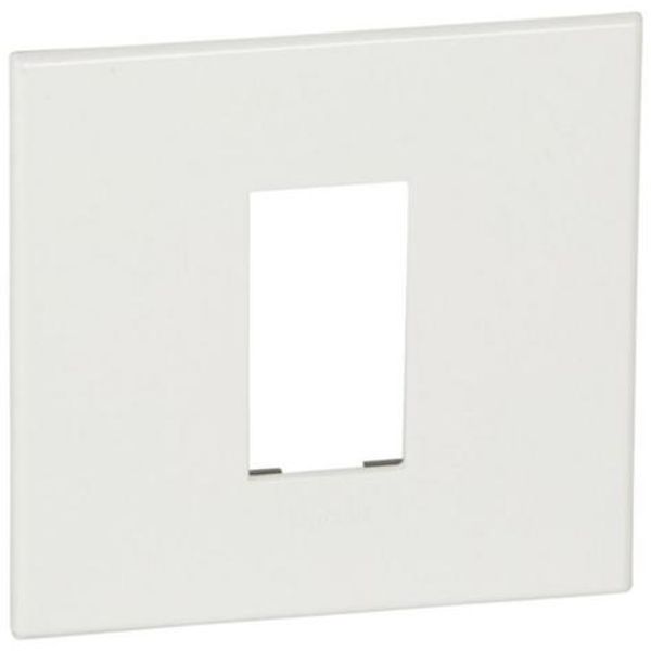 Arteor™ - Plate - French/German std - square - 1 module - White image 1