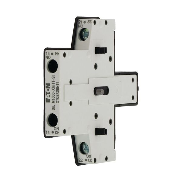 Auxiliary contact module, 2 pole, Ith= 10 A, 1 N/O, 1 NC, Side mounted, Screw terminals, DILM40 - DILM225A, -SI image 7