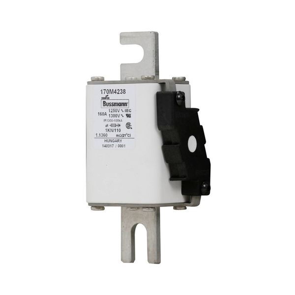 Fuse-link, high speed, 160 A, AC 1250 V, size 1, 53 x 69 x 138 mm, aR, DIN, IEC, single indicator image 9