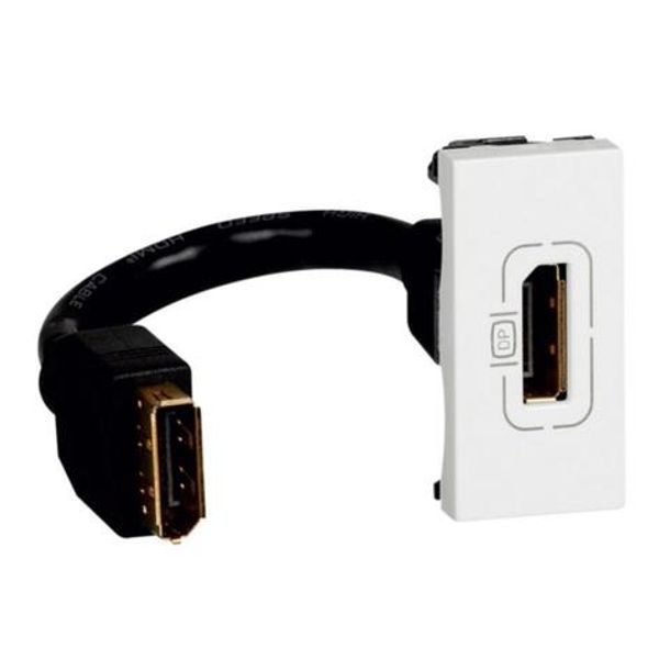 Arteor™ - Display port socket - preterminated - 1 module - White image 1