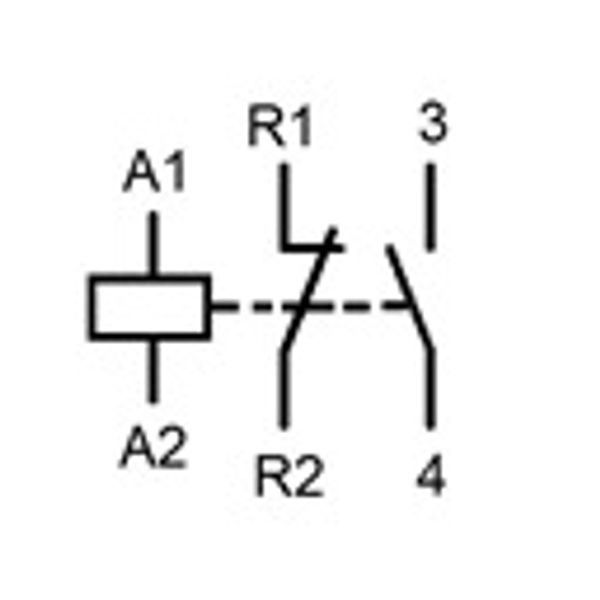 DIN Rail contactor 20A, 1 NO + 1 NC, 24VAC, 1MW, AMPARO image 3