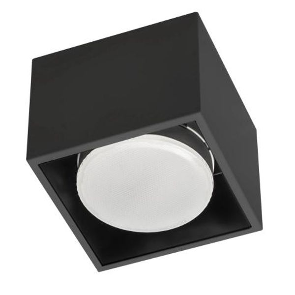 Luminaire without light source - 1x GX53 IP20 - Steel - Black image 1